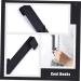 Mikikit 2pcs Bathroom Door Hook Black Wallet Keychain Over The Door Towel Hook Glass Door Hanger Clothing 17.8X4CM Black - Buy Online on GoSupps.com
