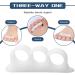 Magik 2 Bunion & Hammer Toe Straightener Splint - 4 Pairs (White+Nude) - Buy Online on GoSupps.com