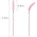 Rofitbest Disposable Crystal Eye Brush Lash Spoolies - 50 PCS Pink Mascara Wands & Eyebrow Brushes - Buy Online on GoSupps.com