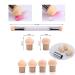 Anyases 23-Piece Nail Art Design Set - 18 Nail Brushes Double Head Sponge Stick & 4 Replacements - Perfect for Professional Nail Designs - Buy Online on GoSupps.com