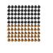 1cm black/brown/Transparent Mini Hair Claw Clips Plastic Claws Pins Clamps Small Jaw for Girls and Women(black+brown each 50 pieces)