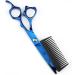 Hair Cutting Scissors 6 Inch Professional JP440c Steel Blue 2 in 1 Hair Scissors with Comb Haircut Barber Hair Cutting Shears Hairdresser Scissors Cutting Scisssor - Buy Online on GoSupps.com