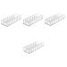 Beavorty 4pcs Box Makeup Storage Box Acrylic Organizers Tuba Stand Eye Shadow Holder Make up Eye Shadow Box