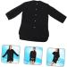 VINTORKY Beauty and Hairdressing Work Clothes Barber Smocks Hair Cutting Coat Haircut Cape Fiber Black - Buy Online on GoSupps.com