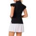 JACK SMITH Women's 2023 Sleeveless Golf Polo Shirt - Moisture Wicking Tennis Top - Lightweight Athletic Wear - Black, Large - Buy Online on GoSupps.com