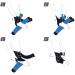 Sports Edition Ankle Stabilizer | Adjustable Compression Support for Men & Women | Criss-Cross Straps for Sprains Achilles Tendonitis & Plantar Fasciitis | Universal Fit Black - Buy Online on GoSupps.com