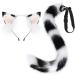 TQUXNGA Animal Cosplay Costumes Faux Furs Cat Foxes Wolf Furry Tail and Ears Headband for Halloween Party Costume Accessories Calico cat suit - Buy Online on GoSupps.com