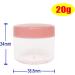 Greatforu 12PCs 20g Transparent Jars & Empty Bottles for Cosmetics | Perfect for Creams Lip Balms Rhinestones & More - Buy Online on GoSupps.com