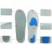 Healeved Plantar Fasciitis Insoles - Breathable Sports Shoe Inserts for Foot Support - Grey, Size 1 (1 Pair) - Buy Online on GoSupps.com