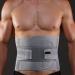 ZJchao Adjustable Back Support Belt for Lower Back - Breathable & Comfortable Compression Brace for Men - Grey - Buy Online on GoSupps.com