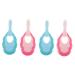 Beaupretty 4 pieces baby toothbrush massage travel toothbrush for children toothbrush for children toothbrush toddler girls brushing teeth toothbrush for everyday use