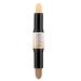 CCbeauty Contour Stick Makeup, Dual-ended Wonder Stick Cream Highlight & Contour Kit, Bronzer and Highlighter Sticks for Face Contouring Shaping Makeup, Long Lasting & Waterproof - Universal/Light 01# Light/Universal