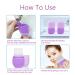 TANCUZO Diamond Ice Roller for Face & Eyes - Upgraded 2022 Facial Beauty Tool Set with Gua Sha & Silicone Mold - Purple - Buy Online on GoSupps.com