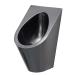 Household Items Black Wall-Mounted Male Urinal Stainless Steel Smart Sensor Urinal Small Vertical Toilet for Bars Shopping Malls Scenic Spots Clubhouses Public Toilets S (A)