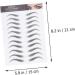 Didiseaon 3 Sheets Waterproof Eyebrow Stickers 4d Hair Waterproof Mens Eyebrow Transfer Stickers Make up Man - Buy Online on GoSupps.com