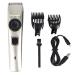 Professional Hair Clipper Adjustable Stainless Steel Electric Clipper Anti-Slip Trimmer for Beard Men Grooming Kit Tool Black