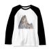 Cologne Cathedral in Cologne Germany Long Sleeve Top Raglan T-Shirt Cloth Small Multicolor