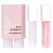 irreshine Lip Plumper Pro Set, Natural Lip Plumper and Lip Care Serum, Lip Plumping Balm, Moisturizing Clear Lip Gloss for Fuller Lips & Hydrated Beauty Lips (Pink)