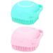 Silicone Body Scrubber Soft Silicone Massage Exfoliating Bath Exfoliating Body Scrubber Shower Bath Body Brush Easy to Clean (Blue+Pink)