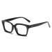 Hubeye Retro Oversized Large Frame Reading Glasses for Women Men Black Square Fashion Oprah Style Blue Light Blocking Computer Reader 1.00 Black 1.0 Dioptres