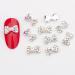 10pcs 3D Nail Art Crystal Rhinestone Bow Big Gems Charms for Nail Art Decoration Jewelry Sparkle Craft DIY Beads (#3037 10pcs)