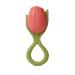 Oli & Carol Teething Ring for Babies Tulip Red Theo the Tulip