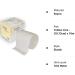 Comfifast Elasticated Multistretch Tubular Viscose Bandage for X-Large Limbs Childs Trunk - 10.75cm x 10m (Yellow Line) - Buy Online on GoSupps.com