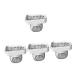 Ciieeo 4pcs Squeeze Bottle Liquid Soap Dispenser Dishwashing Sponge Holder Sink Soap Dispenser Press Type Soap Dispenser Dish Washing Soap Dispenser Dish Soap White Necessity Plastic