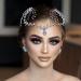 Bridal Headpieces for Wedding Rhinestone Headband Forehead Headband Headpiece Hair Accessories for Bride Silver Rhinestone Headpiece - Buy Online on GoSupps.com