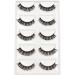 Vivis 5 Pairs False Lashes Russian Eyelashes 3D Strip Natural Short Wispy Thick Fluffy Fake D Curl - 007 - Buy Online on GoSupps.com