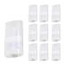 Goege 15 ML Clear Empty Plastic Oval Deodorant Containers Lip Balm Tubes for Lipstick  Crayon chapstick homemade Lip Balm BPA Free (10 Pcs) 10 Count (Pack of 1)