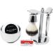 High-Quality Predolo Shaving Brush Set with Wooden Handle & Shaving Soap | Premium Grooming Essentials for Men - Buy Online on GoSupps.com