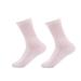 Copper Infused Crew Socks Diabetic Socks Super Stretch Comfortable for Men and Women White-2pairs Shoe:5-12 US