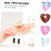 Amosfun 4sets Nail Practice Holder Nail Art Display Holder Training Finger Practice Display Stand Magnetic Nail Tip Holder Crystal Display Stand Beauty Nail Stand Resin Lotus - Buy Online on GoSupps.com