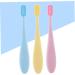Minkissy 18-Part Infant Toothbrush Set | Soft Fur Children's Cleaning Brushes & Travel Tongue Scraper in Earth Colors - Buy Online on GoSupps.com