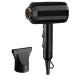 ADITAM Tourmaline Hair Dryer Salon Negative Ionic Hair Blow Dryer Dc Motor Light Weight Low Noise Hair Dryers with Diffuser & Concentrator/Black Double The Comfort