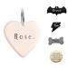 316 Surgical Grade Stainless Steel Cat Dog ID Tag for Sports Outdoor Collar Name Accessories Pet Nameplate Personalized Fun Shapes Heart Rose Gold Silver