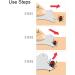Shubeeieumi Tick Remover Card with Magnifying Glass - Easy to Use for Humans Kids Dogs & Cats - Portable & Compact (Blue) - Buy Online on GoSupps.com