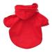 Eastlion Dog Sweater Puppy T-Shirt Warm Pullover Coat Pet Clothes Apparel Red Size SS Red