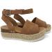 Shop Retro Peep Toe Wedge Sandals for Women - Summer Fashion High Heels - Espadrilles in Black & Brown EU Sizes 38-43 - Buy Online on GoSupps.com