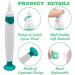 JFENG Q-Grips Ear Wax Cleaners - Safe Ear Wax Remover with Sucker | 16 Pcs Silicone Washable Tips | Soft & Suitable for Kids & Family | Blue - Buy Online on GoSupps.com