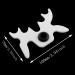 White Plastic Moosehead Bridge Head for Billiards Cue Rack - Non-Slip Snooker Pool Cue Rest Holder - Buy Online on GoSupps.com