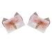 FEIFEI'S BOW Girls 5 Inches Princess Handmade Chiffon Heart Bow Hair Clip Alligator Clips Girls baby kids Infants Toddlers Ribbon Hair Accessories Barrettes (One Pair Pink)