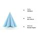 Sovie Linclass Light Blue Airlaid Napkins - High-Quality Disposable 40x40 cm | 50 Tearproof & Absorbent Napkins for Weddings & Parties - Buy Online on GoSupps.com