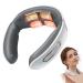 Neck massage device intelligent neck massage device with heating EMS 6 modes 9 intensity levels pain relief at the thermal function of neck shoulder
