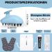 Habib Group Scalp Massage Brush - Soft Silicone Shampoo Brush for Hair Care & Growth | Blue Hair Brush for Dandruff Reduction - Buy Online on GoSupps.com