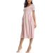 Love2Mi Maternity Dress - Short Sleeve Casual A-Line Midi Dress for Pregnant Women - Buy Online on GoSupps.com