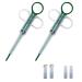 QIYADIN Cat Pill Shooter Pet Piller Gun Dog Pill Shooter Cat Tablet Soft Tip Syringe Pet Medical Feeding Dispenser Tool for Small Animal (2 Pcs)