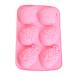 Zerodeko Muffin Mold Kids Silicone Chocolate Mold Egg Candy Mold Silicone Baking Mold Muffin Pan Mold Cookie Molds Ice Cube Mold Silicone Molds Baking Tool Eggs Plaster Doll Pink