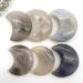 Room Decoration Gemstones for Decoration Natural Geode Agate Moon-Shaped Cluster Handmade Raw Quartz Carved Polished Decoraction Decor Stones Aura Crystal